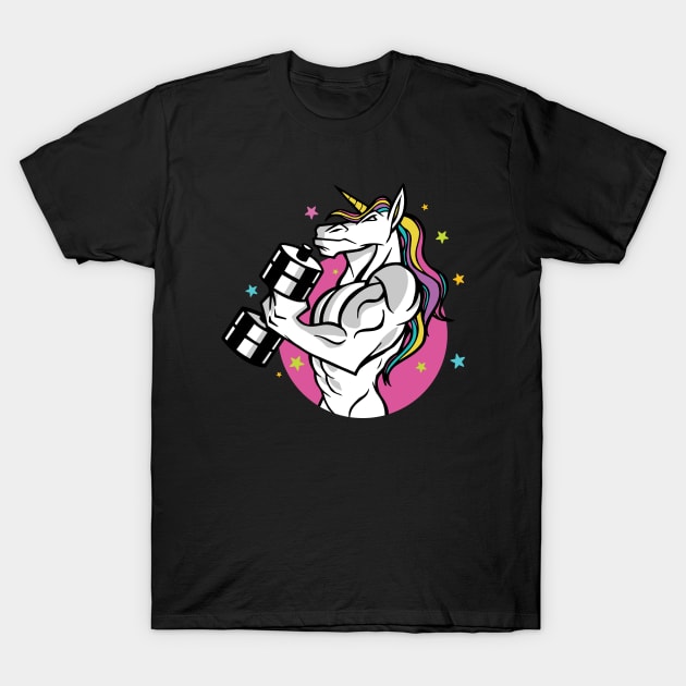 Workout Gym UNICORN fitness MUSCULAR Gym Unicorn T Shirt TeePublic